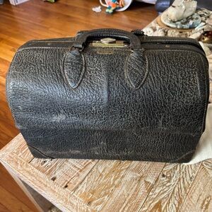 🩺Vintage Emdee by SCHELL PATENT NO 2293363 Walrus Leather Doctor Bag 💼 Antique